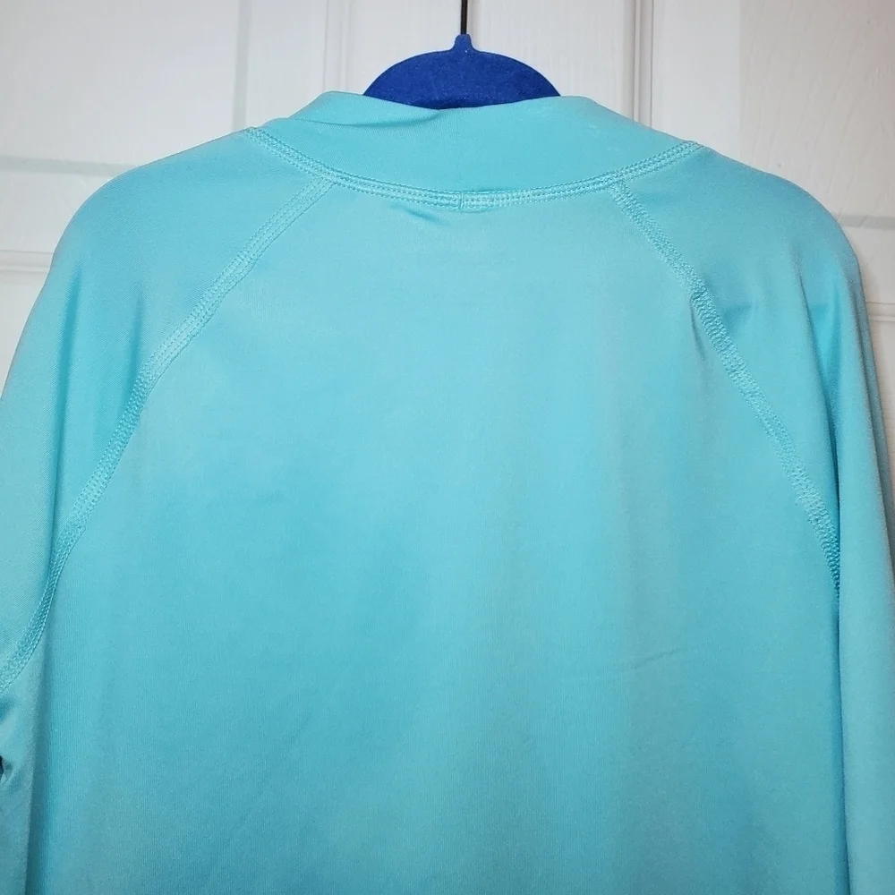 Lands' End Long Sleeve Floral Print Swim Shirt Girl's Size L (10-12)